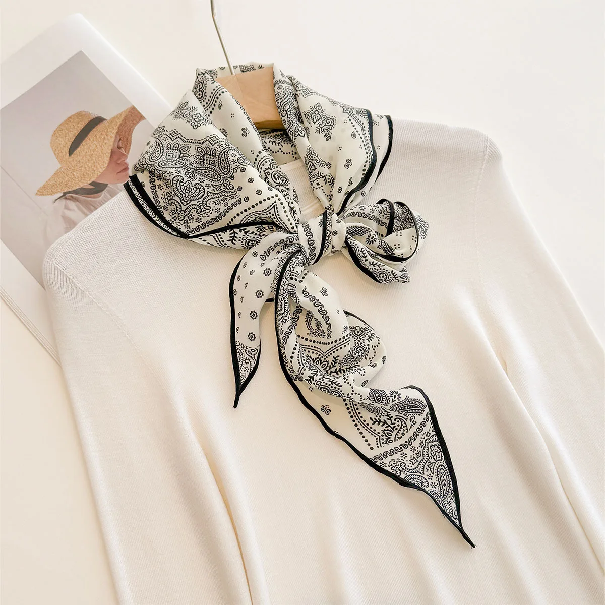 lenco-de-seda-floral-estilo-coreano-com-diamantes-fino-para-pescoco-xale-decorativo-feminino-envoltorio-para-ombro-agasa