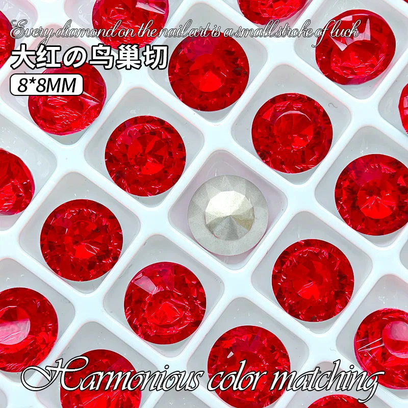 K9 Crystal Saim Red Series Shaped diamonds Pointed bottomed Gems Used for earrings necklaces Nail Jewelry accessory