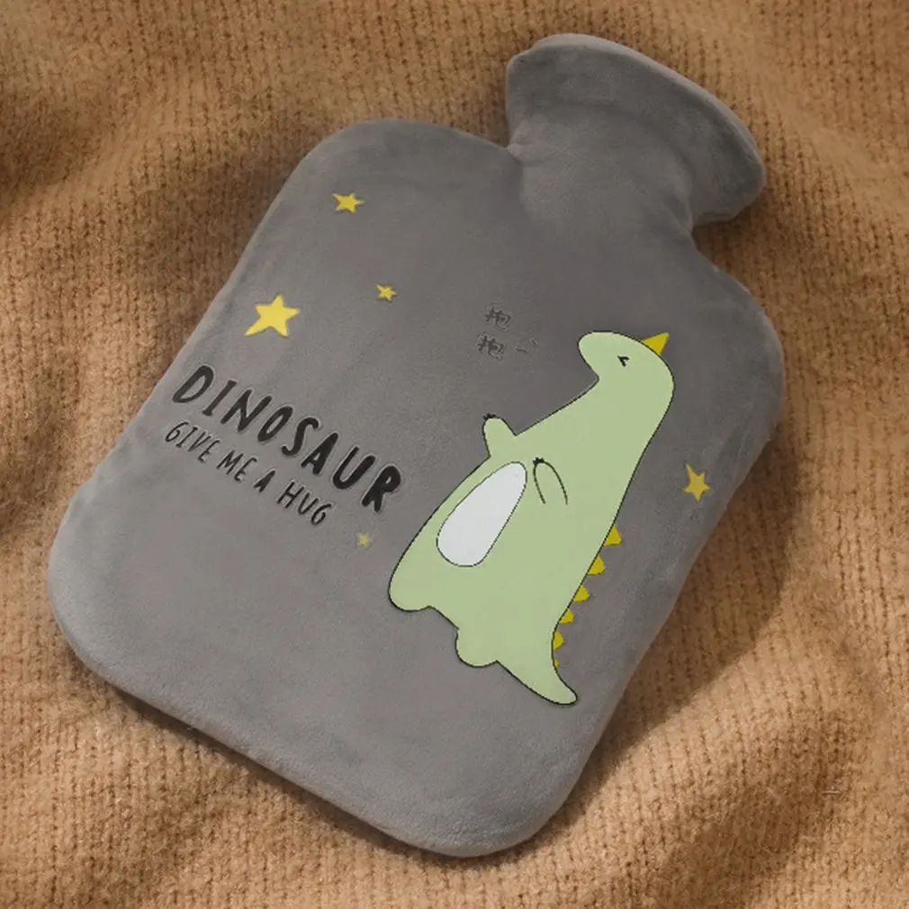 

2L Hot Water Bottle Dinosaur Cartoon Hot Water Bottle Portable Water Filled Heating Pad Injection Cute Hot Water Bottle