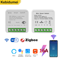 Tuya ZigBee WiFi Smart Switch 2 Way Control Breaker Relay 220V 110V 16A Smart Life APP Voice Control with Alex Google Home