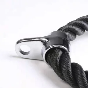 Triceps rope for fitness, home gym, machine handle, rear shoulder, muscle exercise, 70cm 12 Main Sales Bodybuilding Puller - №7