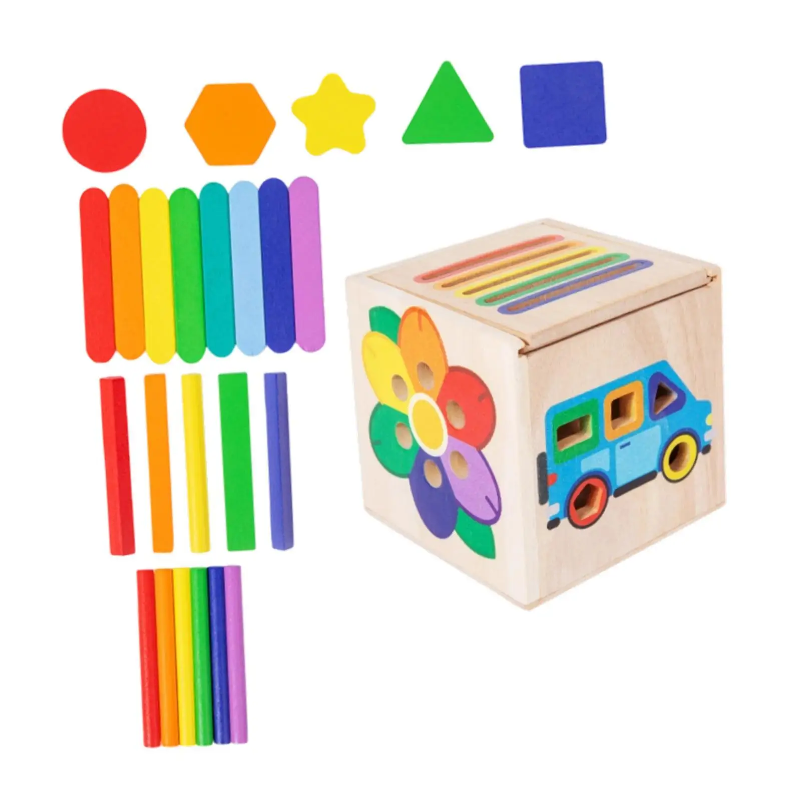 Trieur de formes, jouet, apprentissage de la tri des formes, boîte assortie, cadeaux éducatifs, reconnaissance d'objets colorés, boîte de tri pour salle de classe