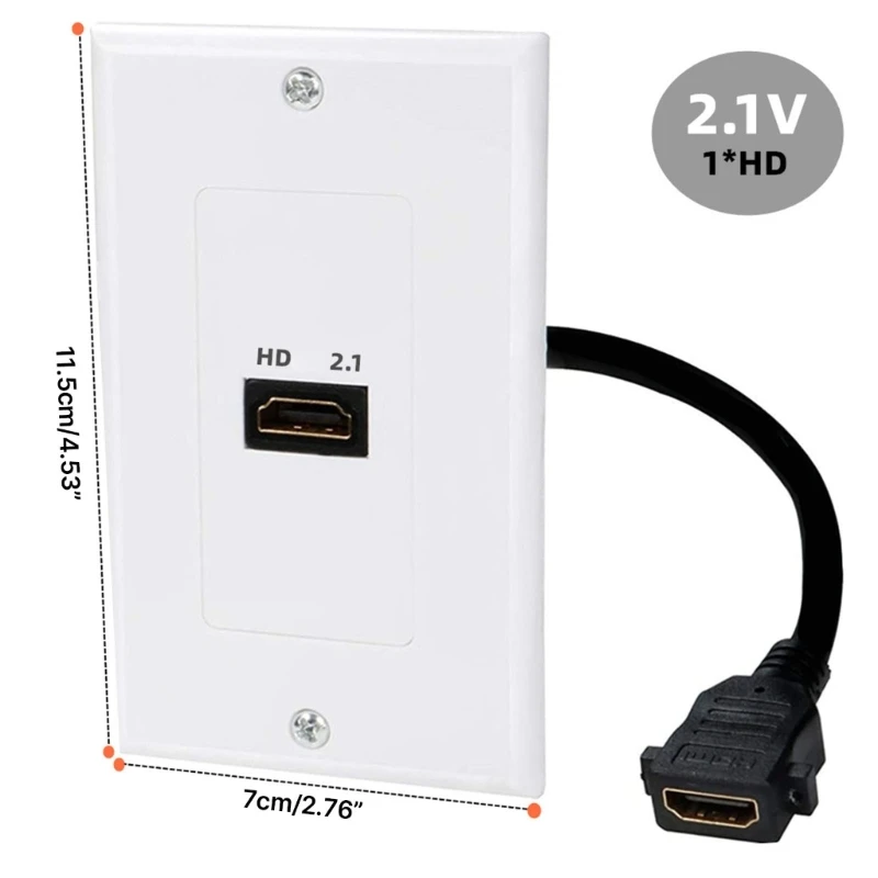 8k Hochgeschwindigkeits-HDMI-kompatible Wand platte 8k 60Hz Hochgeschwindigkeits-Verlängerung kabel Buchse zu Buchse Adapter anschluss kabel