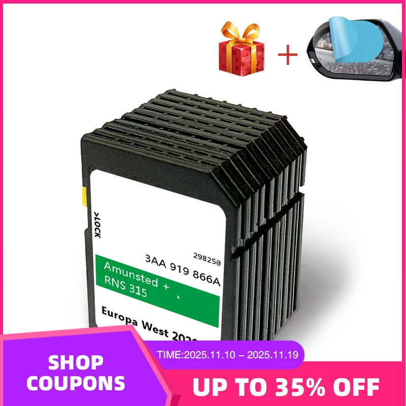 

for Skoda Yeti/Praktik/Fabia/Roomster/Octavia/Superb/Rapid GPS RNS 315 Navigation Amunsted+ 2020/21 V12 SD Card 3AA 919 866A