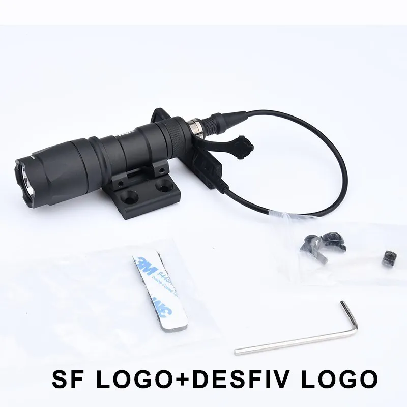 Wadsn M600C Scout Light Offset Mount M300A Tactical Flashlight Airsoft Hunting Weapon Light fit Daniel defens Mlok Keymod Base