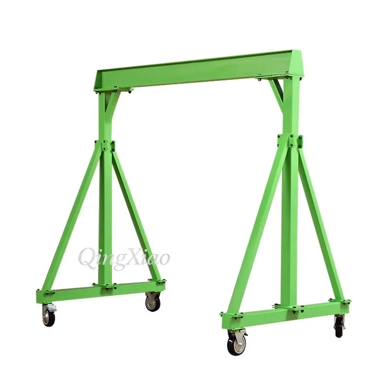 Portable Frame Movable Travelling Gantry Lifters Balanced Mobile Base Structure For Heavy Pallet Goods Hoisting Conveyance Jobs