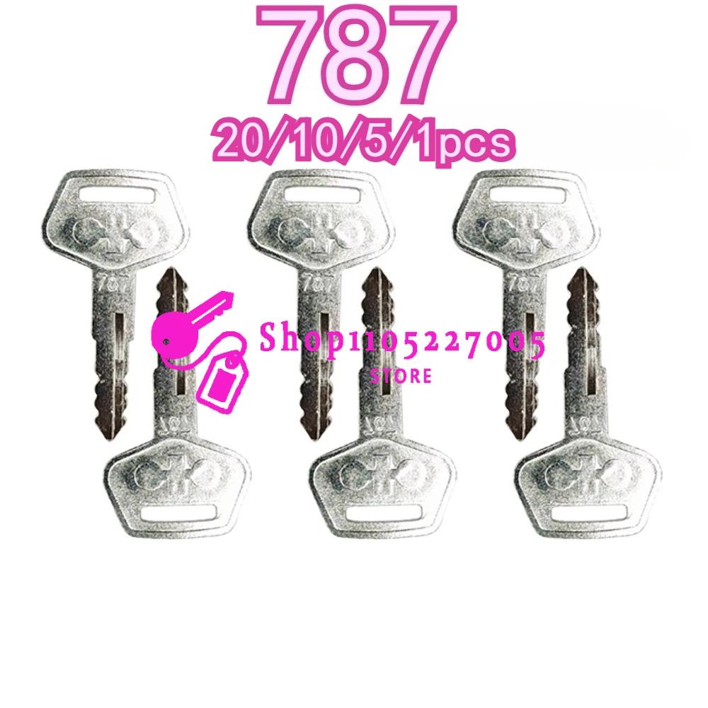20/10/5/1PCS for Komatsu Excavator Keys PC60 110 130 200 220 240 360-7 450-8 Door Lock Ignition Key