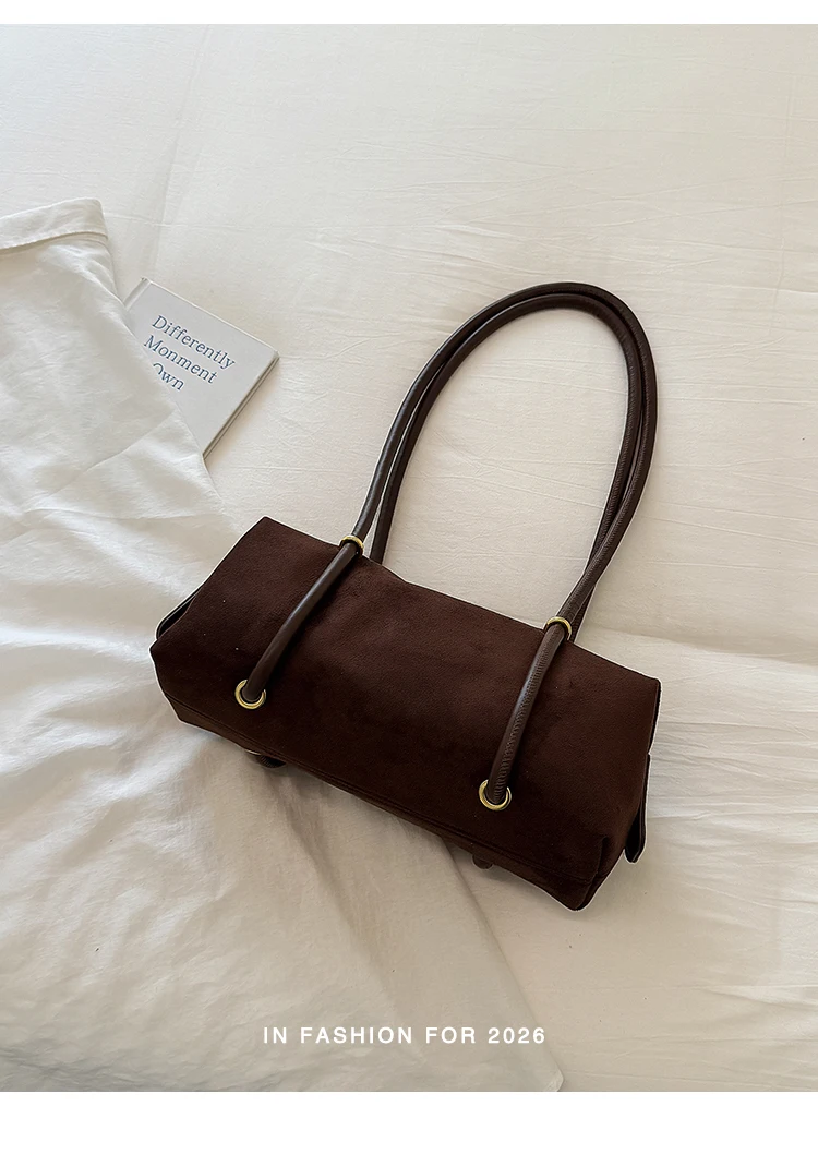 Bolso de Hombro Retro Estilo Francés para Mujer, Nuevo Modelo 2026, Ligero, de Lujo, Pequeño, de Alta Gama, Tipo Bowling