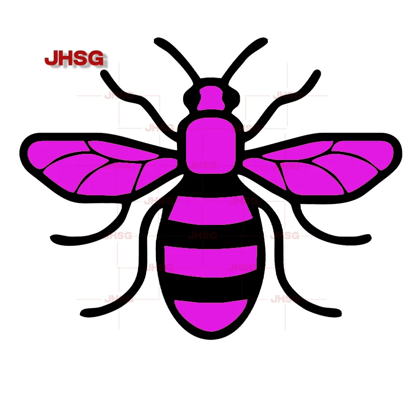 Manchester Bee - Vinyl Sticker - Car, Motorcycle, Window, Door Exterior Decoration Accessories, Waterproof PVC