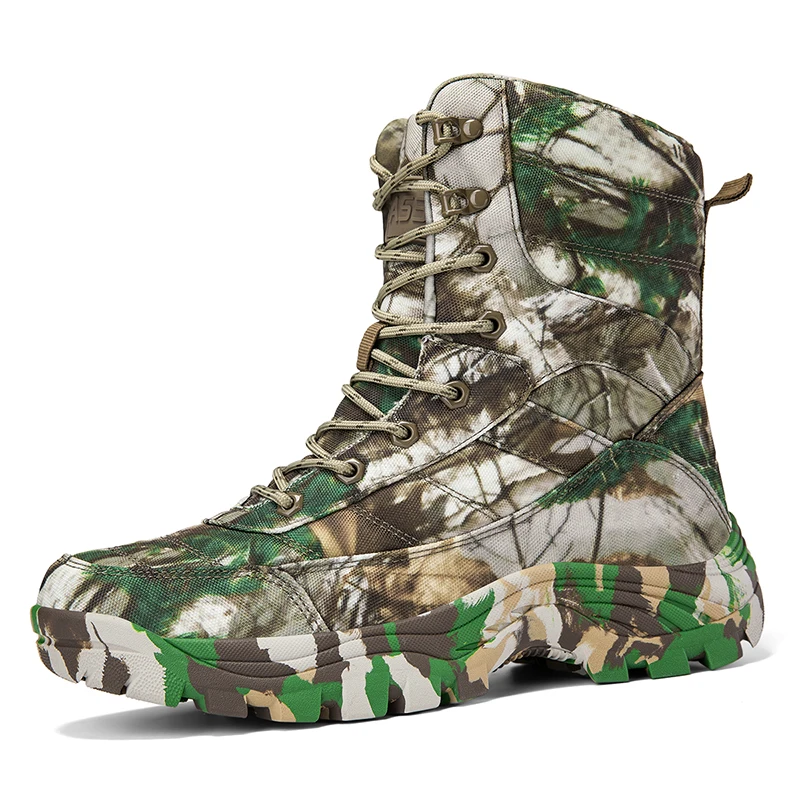 Outdoor Hunting Prints - Botas Tácticas de Combate para Hombre,