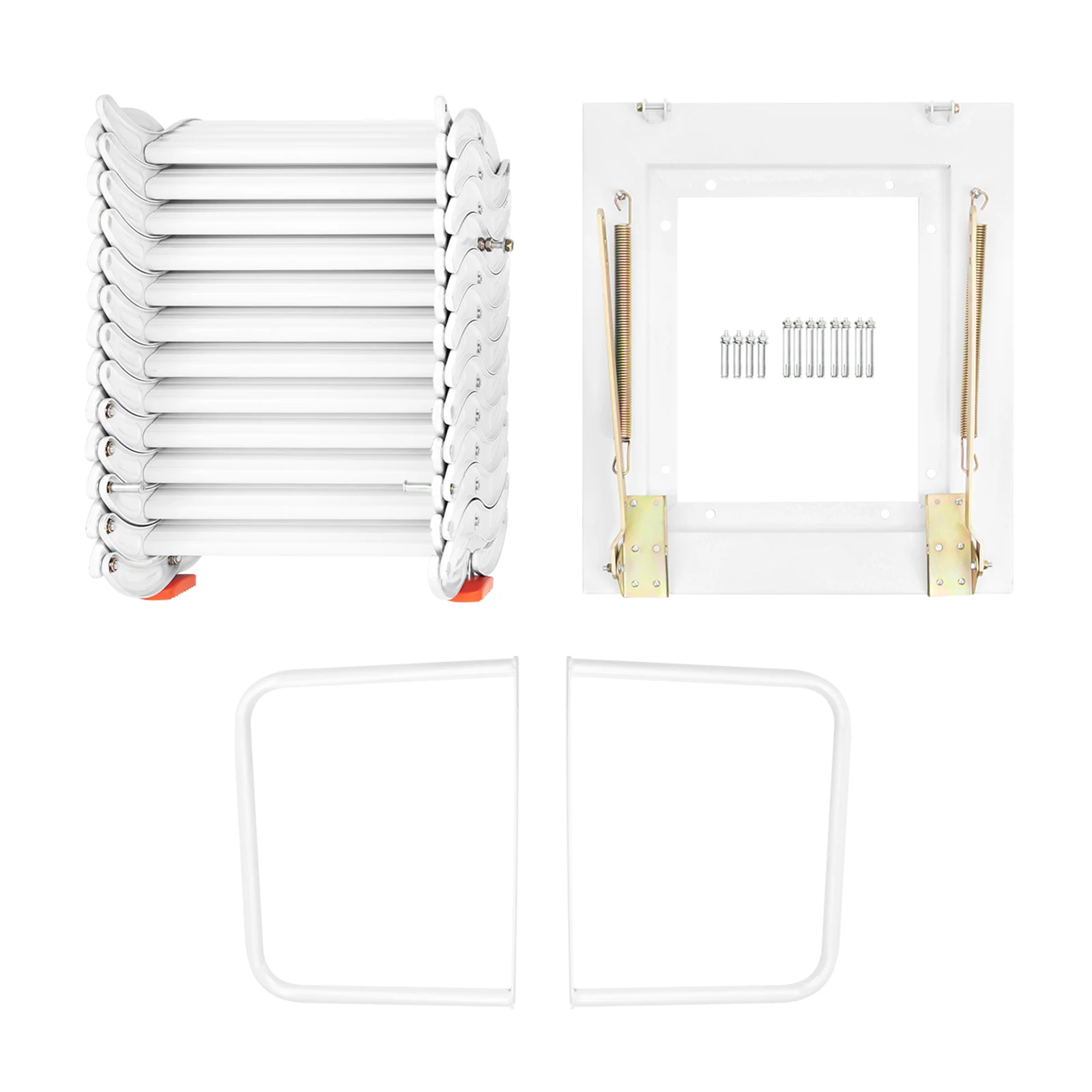 3M ارتفاع الحائط العلية سلم الألومنيوم للطي لوفت 330LB قدرة الفضاء توفير درجة سلم للمنزل المرآب العلية الوصول
