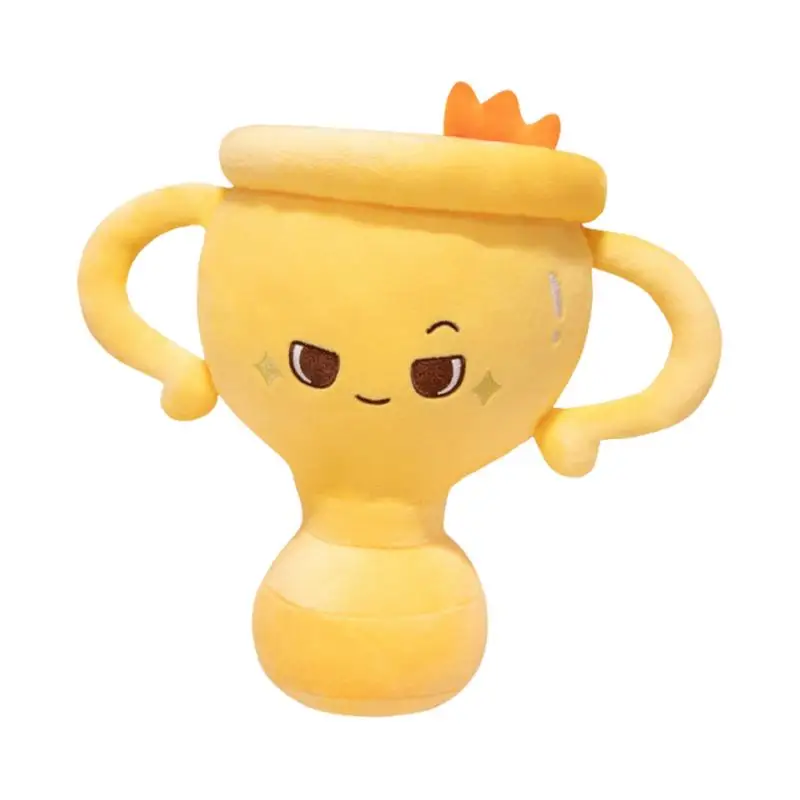 

Trophy Stuffed Toy Stuffed Doll Toy For Kids Funny Home Decor Comforting Doll Soft Accompanying Pillow Plush For Kids Boys Girls