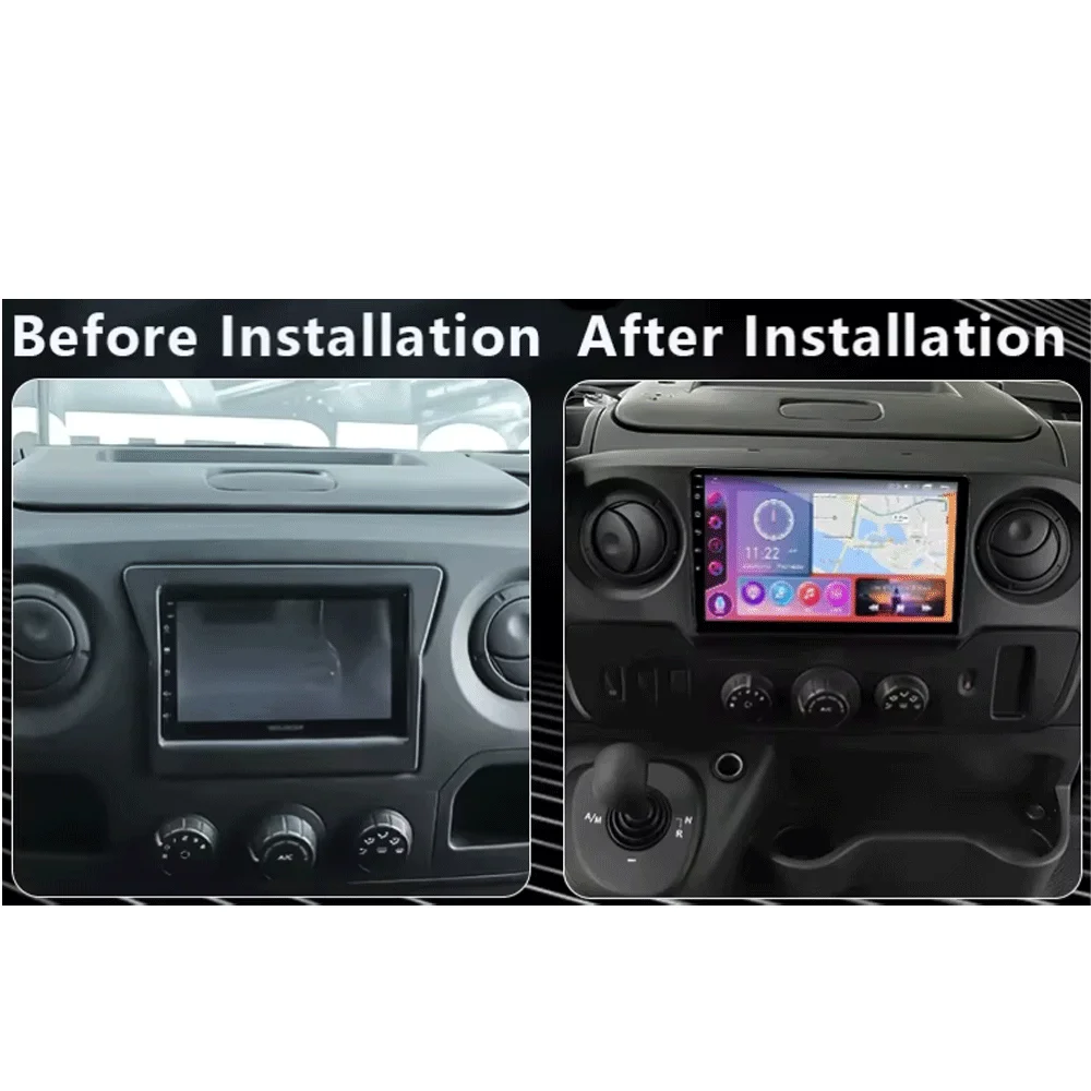 Android 14 Carplay For Renault Master Nissan NV400 Opel Movano 2010-2021 Car Vadio Multimedia Player Head Unit Navigation GPS