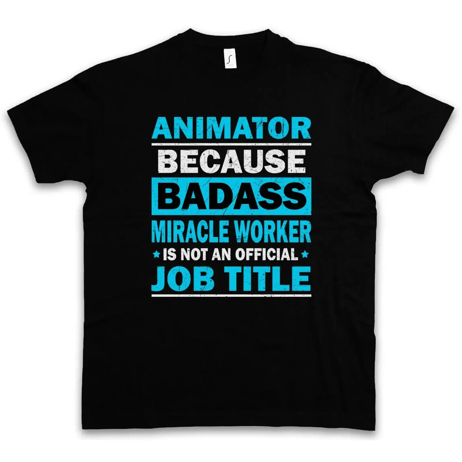 ANIMATOR T SHIRT Beruf Miracle Badass Profession Fun Animateur Urlaub Holiday vintage Washed designer clothes streetwear Unisex