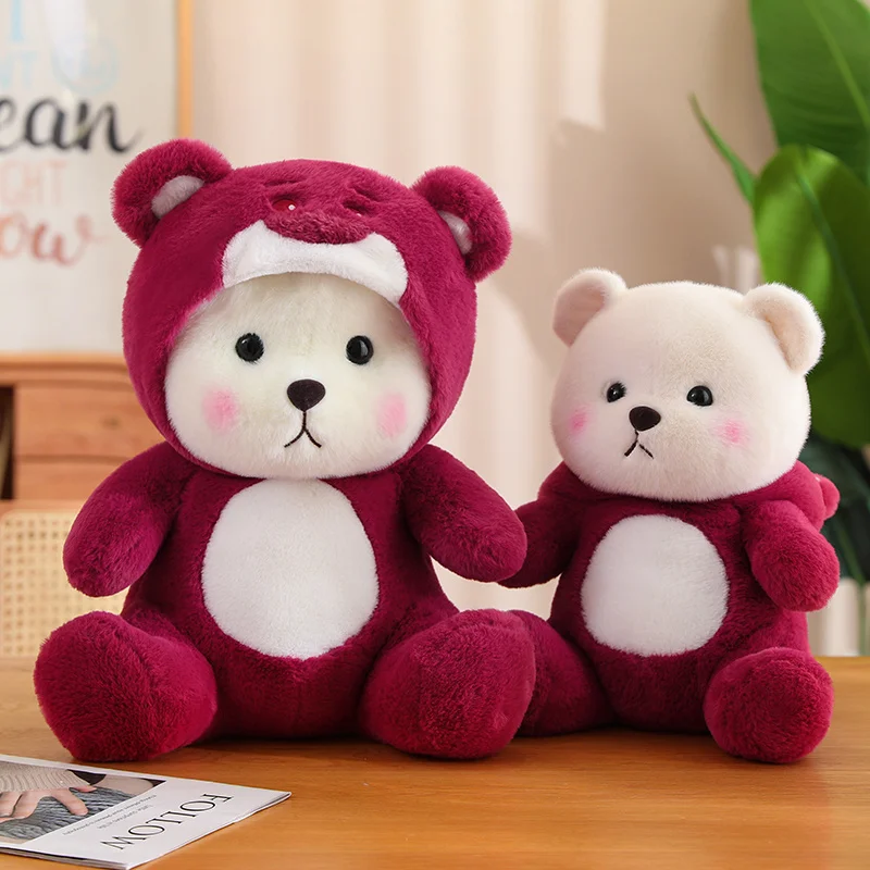 Peluche de oso de Lina transformable Kawaii para niños, muñeco de peluche suave, oso de eddytales, el mejor regalo de cumpleaños, decoración del