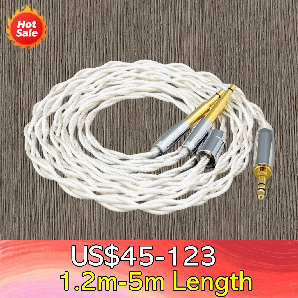 

Type2 7N Graphene OCC Silver Plated HIFI Earphone Cable For Meze 99 Classics NEO NOIR Headset Headphone 8135