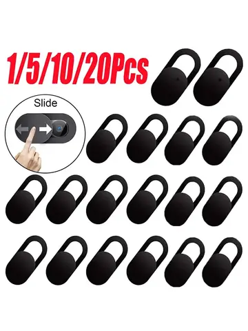 Webcam Cover Shutter Magnet Slider Plastic Camera Cover for iPad Tablet Web Laptop Pc Camera Mobile Phone Lenses Privacy Sticker