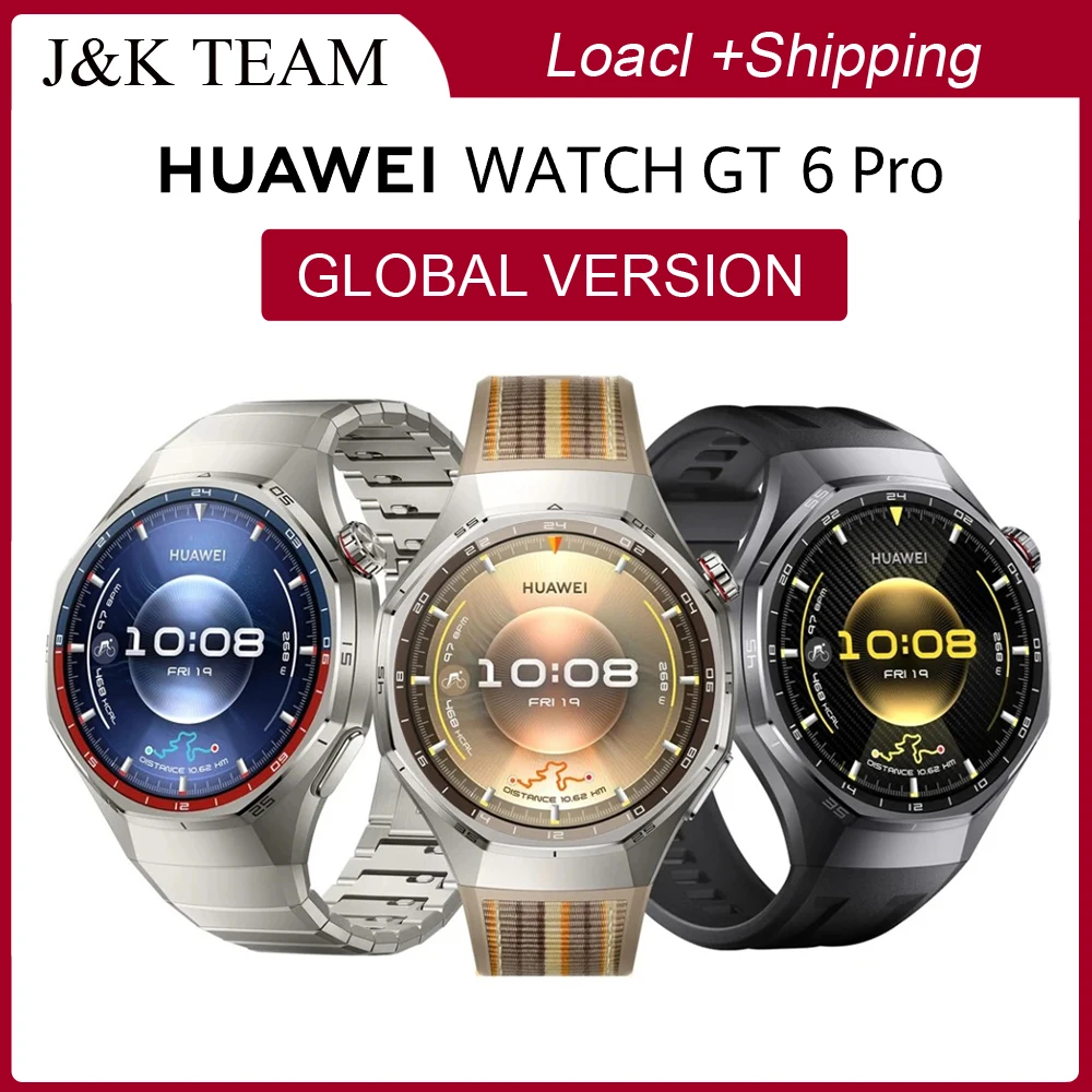 HUAWEI WATCH GT 6 Pro GPS Smart Watch 46mm, Pro Cycling Mode, Fitness Watch, Heart Rate Monitor, Fitness Tracker, Running Watch, Step Counter, 21-Day Battery, AMOLED, Titanium, iOS & Android,