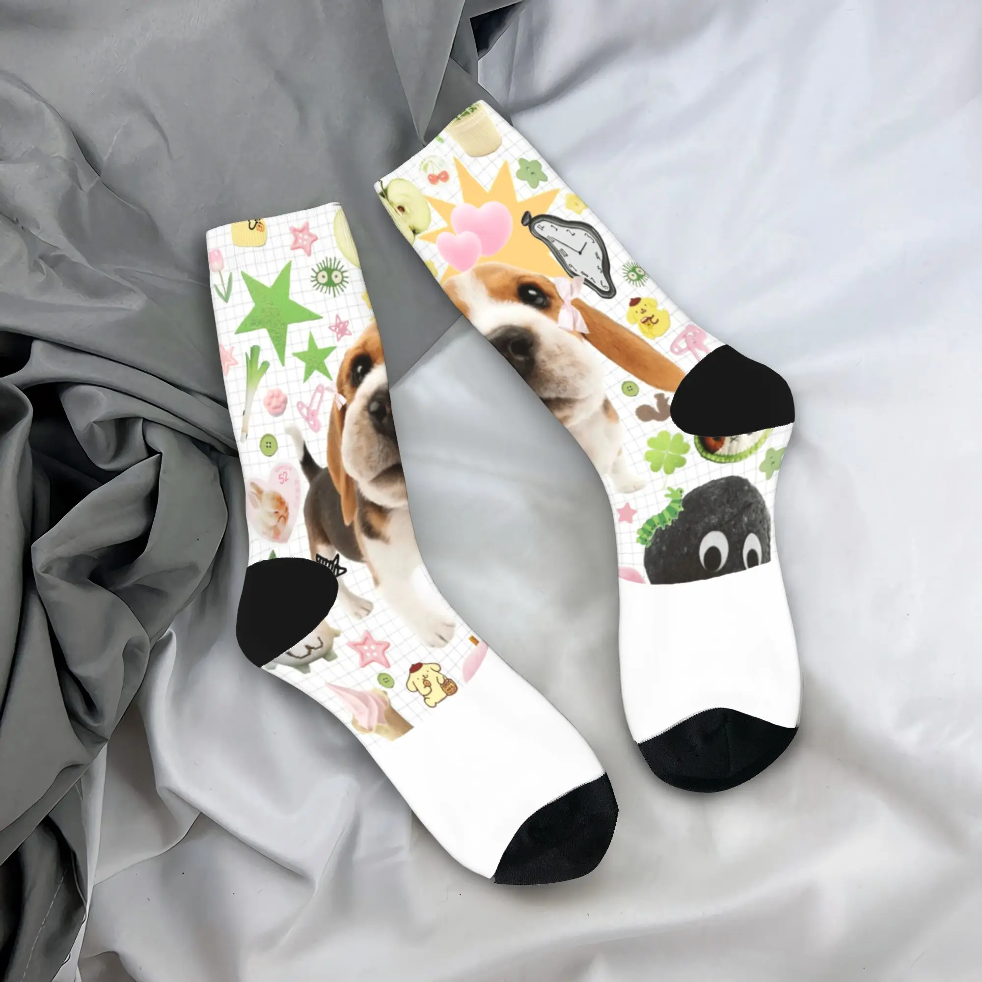 Skarpety z memami o kotach, gotyckie pończochy, zimowe skarpety męskie antybakteryjne, ciepłe, miękkie, designerskie skarpety rowerowe