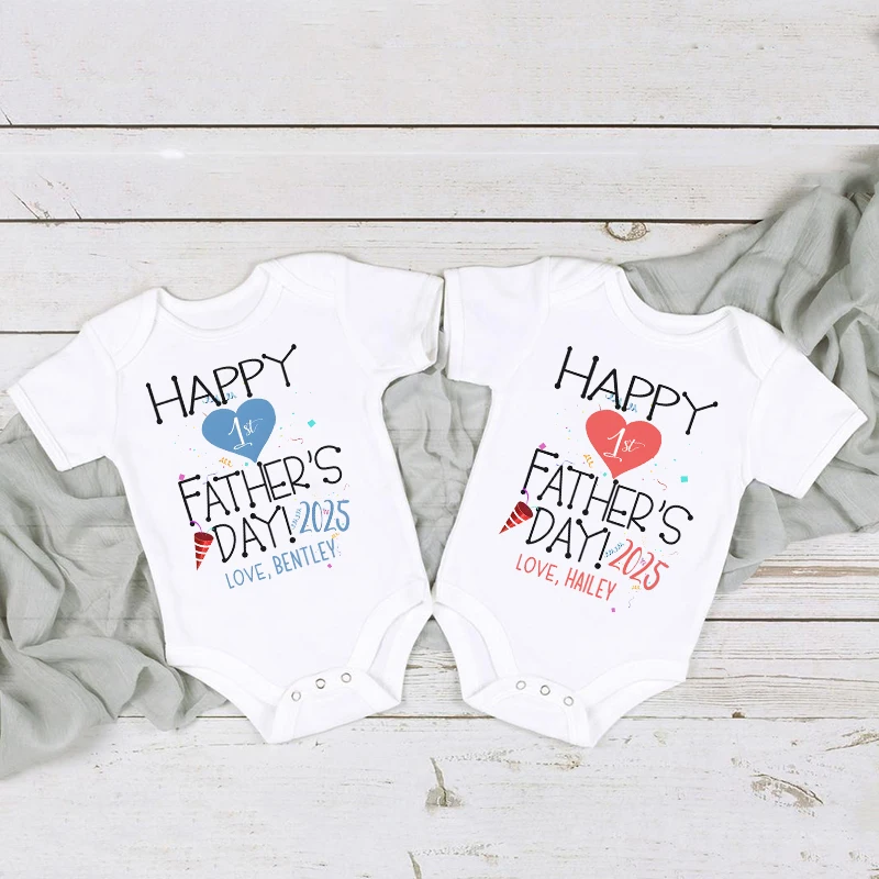 First Fathers Day Rompers Happy Fathers Day Boys GirlsFather's Day Bodysuit New Dad Daddy Gift