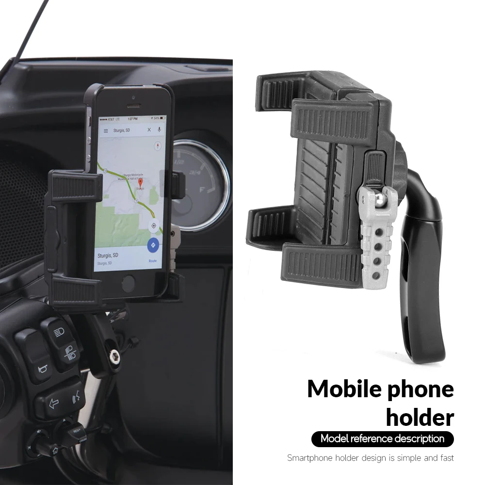 Universal Motorcycle Phone Mount Navigation Bracket Holder Support For Harley Yamaha Kawasaki Suzuki indian Honda GL1800 GL1500