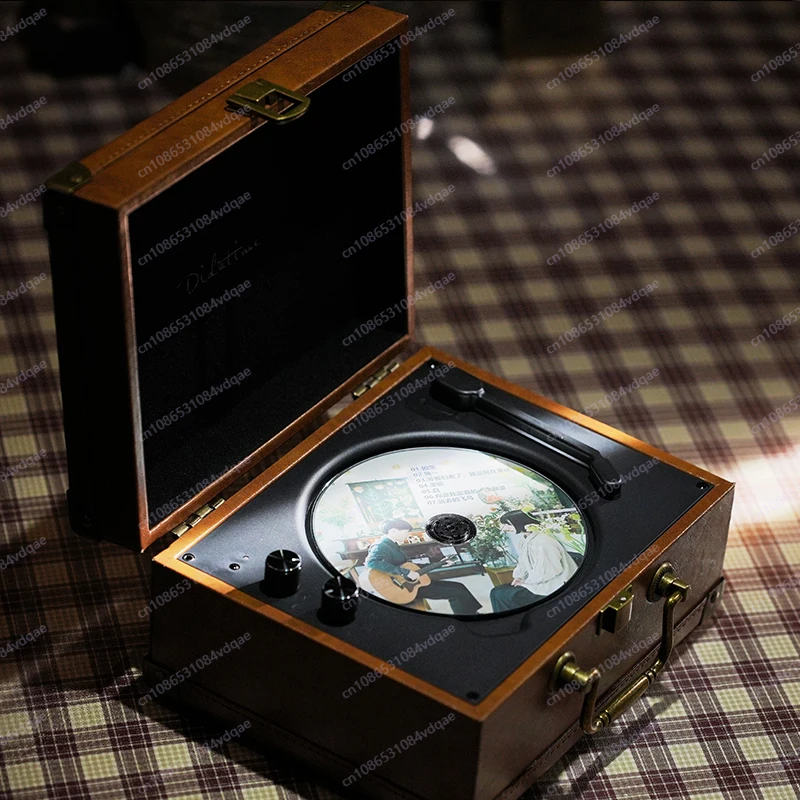 Portable Retro CD Player Album CD Player Support Bluetooth  Disk Charging