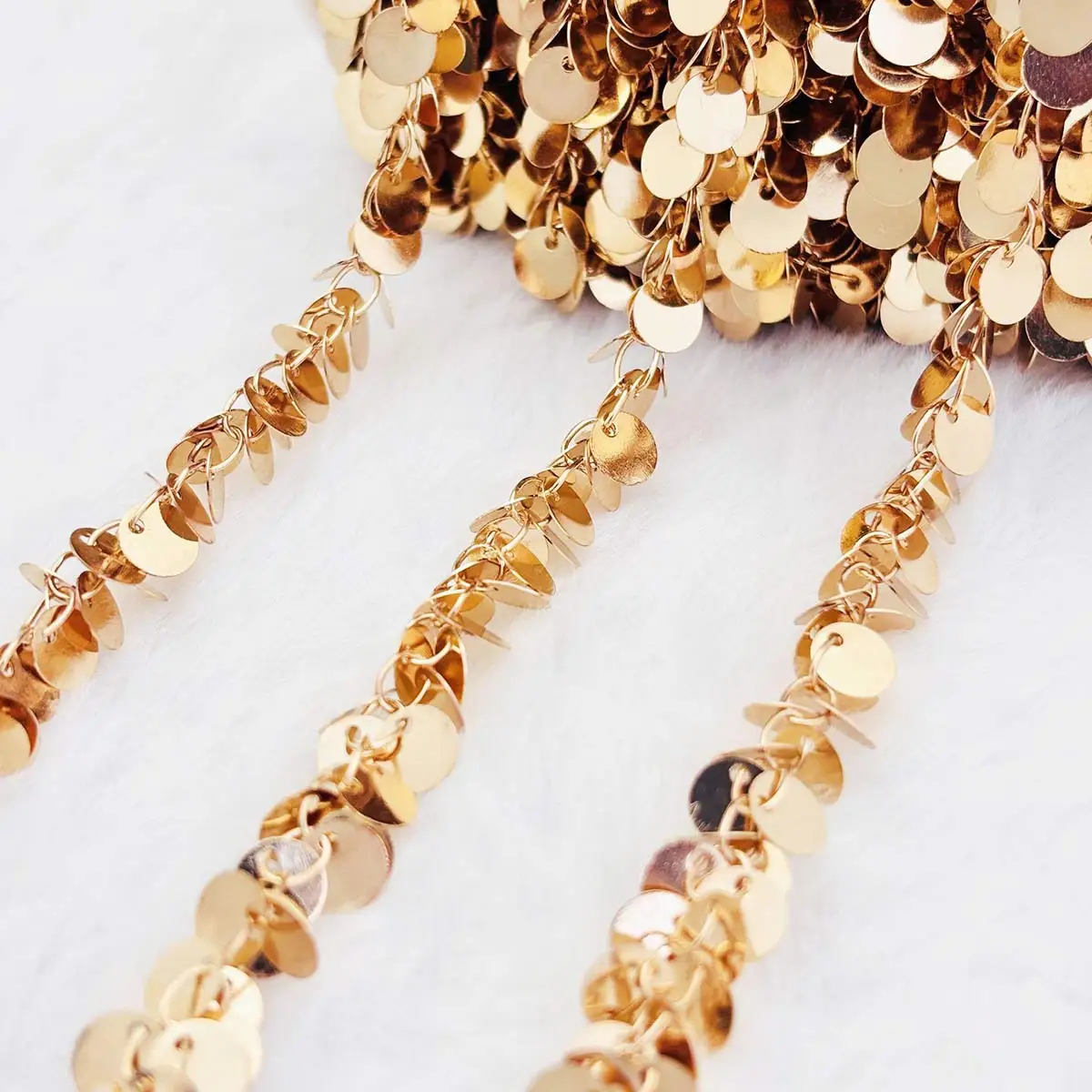 5야드 멀티컬러 구리 링크 체인 라운드 오블레이트 참 6mm DIY 태슬 목걸이 주얼리 공예 재료 패키지