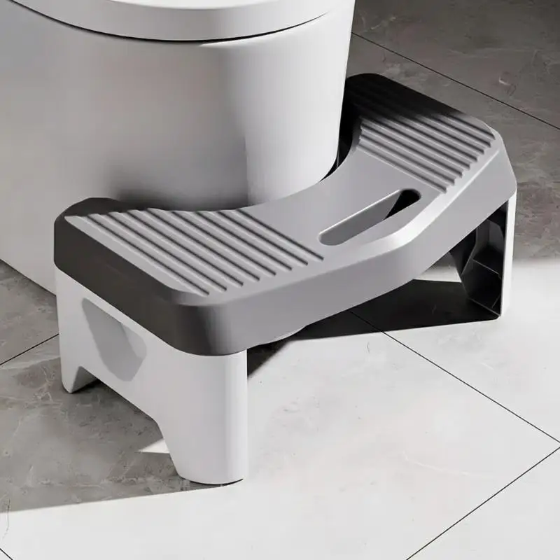 Comfort Toilet Stool 7 Inch Height Non-Slip Bathroom Potty Step for Adults Kids Pregnant Women
