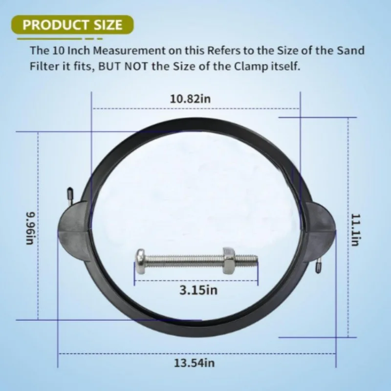 SF90110-1 Clamp Ring, Replacement for Intex 10 Sand Filter Pump O-Washer    Accessori Auto Accesorios Para Auto