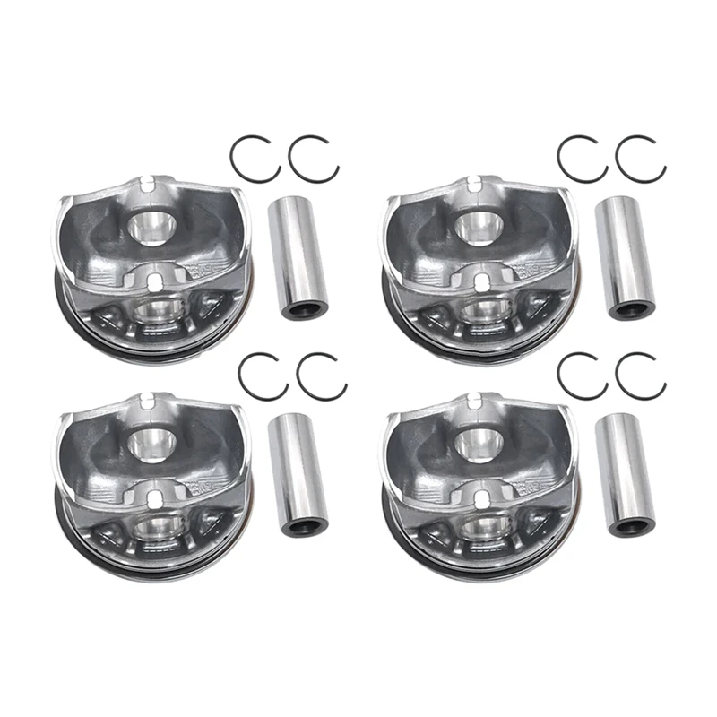 4PCS Piston W/Rings Set AG9Z-6108-L AG9Z6108L For Land Rover Discovery Range Rover Ford 2012-2017