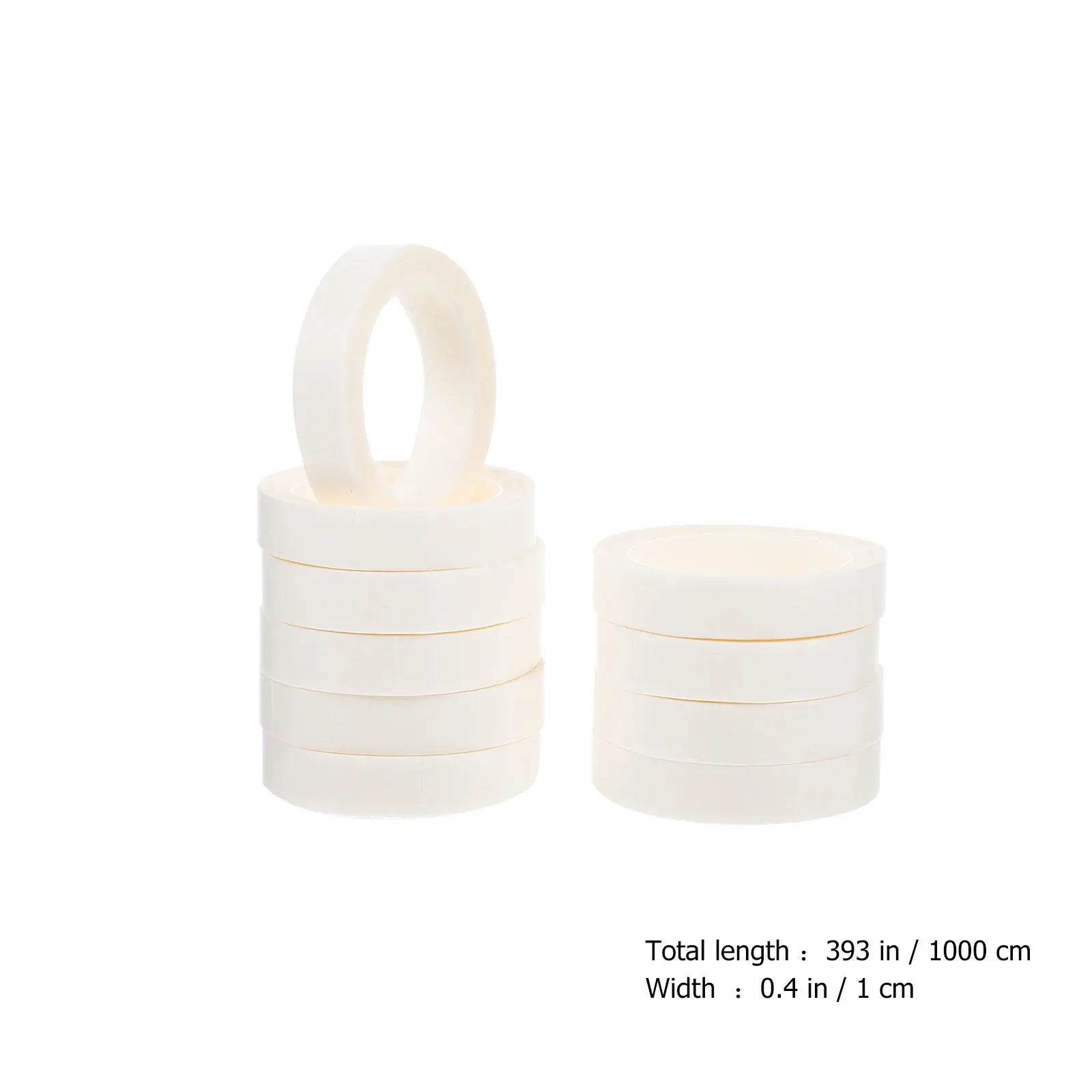 10 Rolls Breathable Hypoallergenic Tape Non-Woven Paper Tape Writable Adhesive for Sensitive Fragile Skin