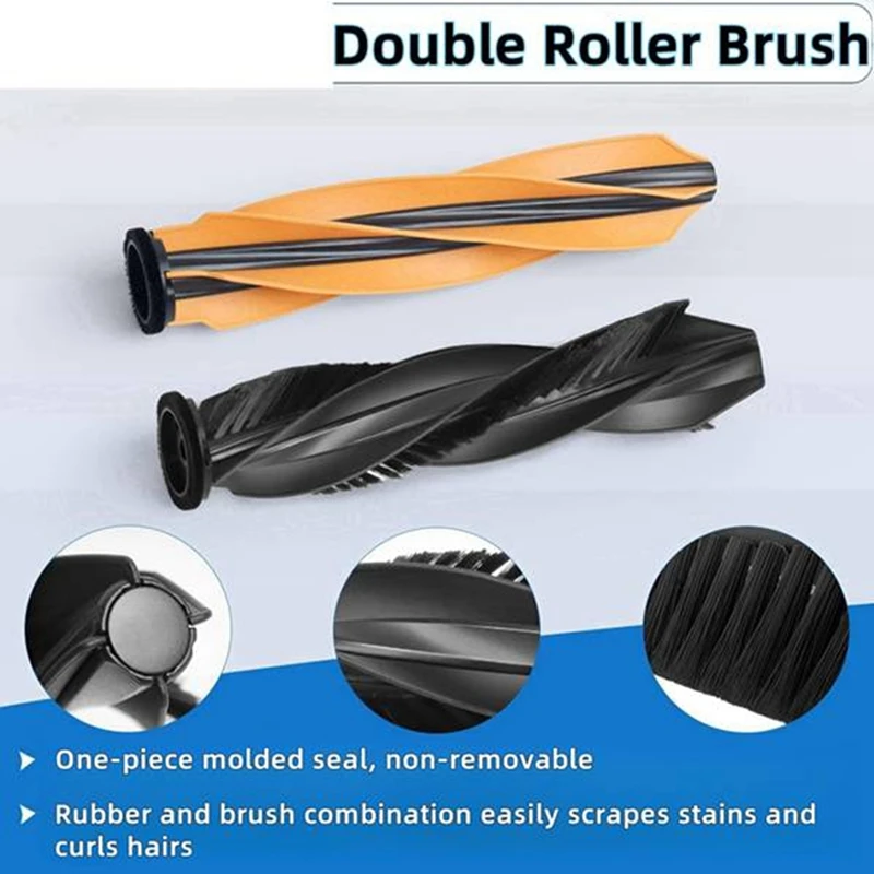 20 SZTUK Główna szczotka boczna Filtr Hepa Mop Worek na kurz Do części odkurzacza robota Dreame X50 Ultra / S40 Enhanced Edition