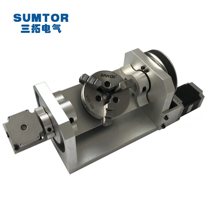 

Stepper Motor Manufacturer the Fifth Axis for CNC Carving Machine High Precision 4th Axis Rotary With Stepper Motor