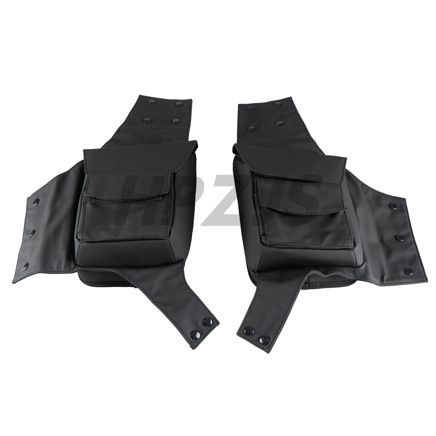 For Harley Motorcycle Touring Road Street Glide 1993-later Black Left Right Saddlebag Pouches Guard Support Bag