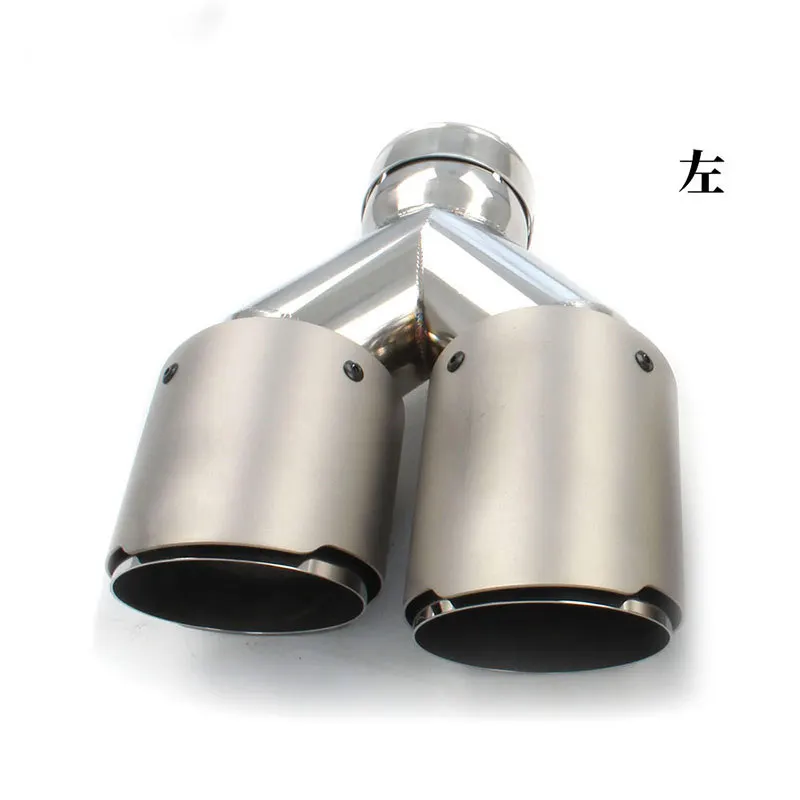 سيارة مزدوجة العادم Pipe63MM منفذ واحد اثنين من منفذ الحلق أنبوب الذيل