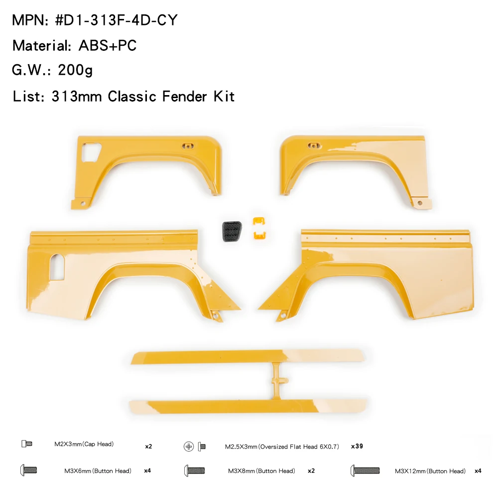 Plastic Simulatie 324/313mm 5 Deuren Monocoque Auto Shell voor 1/10 RC Crawler Auto Traxxas TRX4 Defender RD110 Wagon Diy Onderdelen - afbeelding 1
