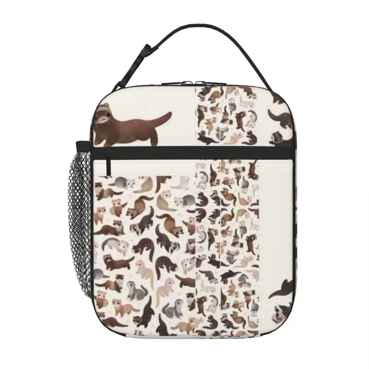Bestselling Ferret - Bright Transparent Detail Office Lunch Bag Hiking Snack Lunch Tote