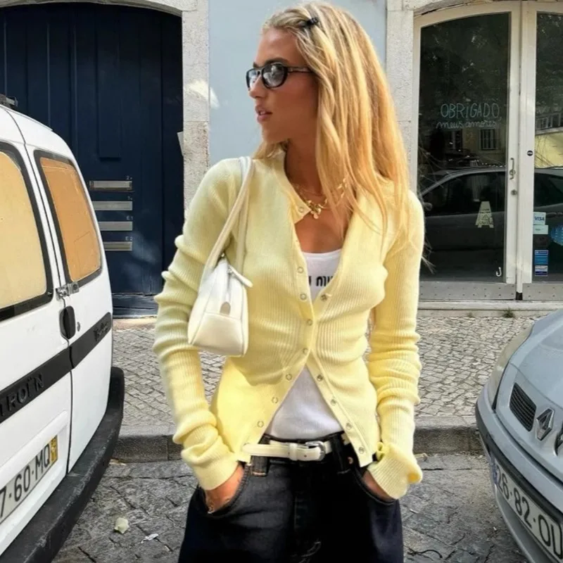 Tuularose Fashion Knit Shorts Set Casual Knit Long Sleeve Cardigan High Waist Lace Shorts Set Commuter Elegant Women Shorts Set