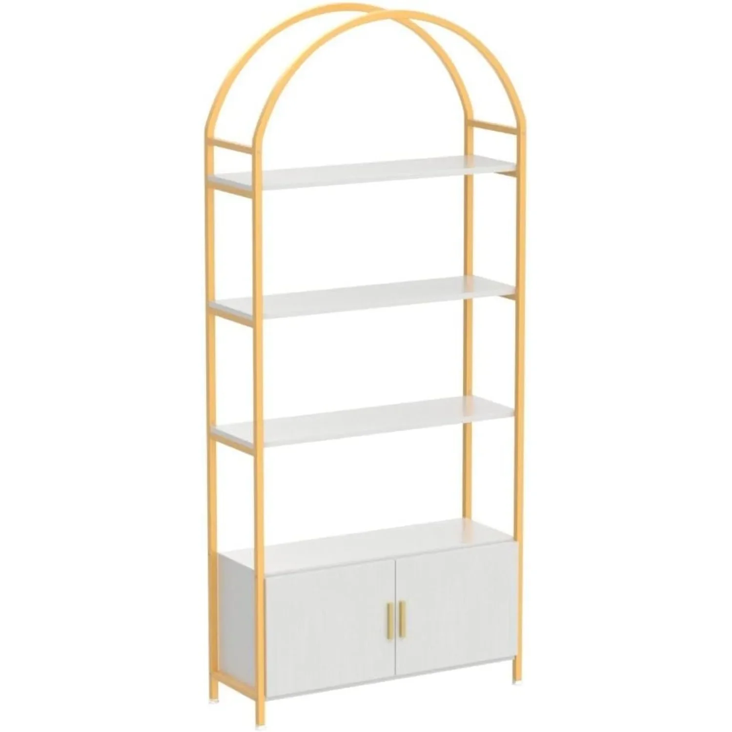 for Arched Bookcase with Doors Storage, 71