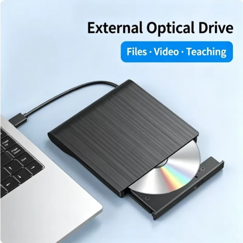 Wireless USB3.0/Type C External Optical Drive CD Optical Drive Case Laptop Computer desktop Computer Mobile External DVD Drive