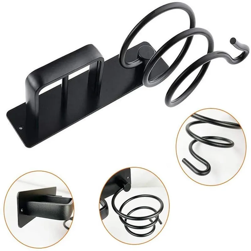 Support antirouille pour sèche-cheveux en acier inoxydable, étagère T1, accessoires ménagers