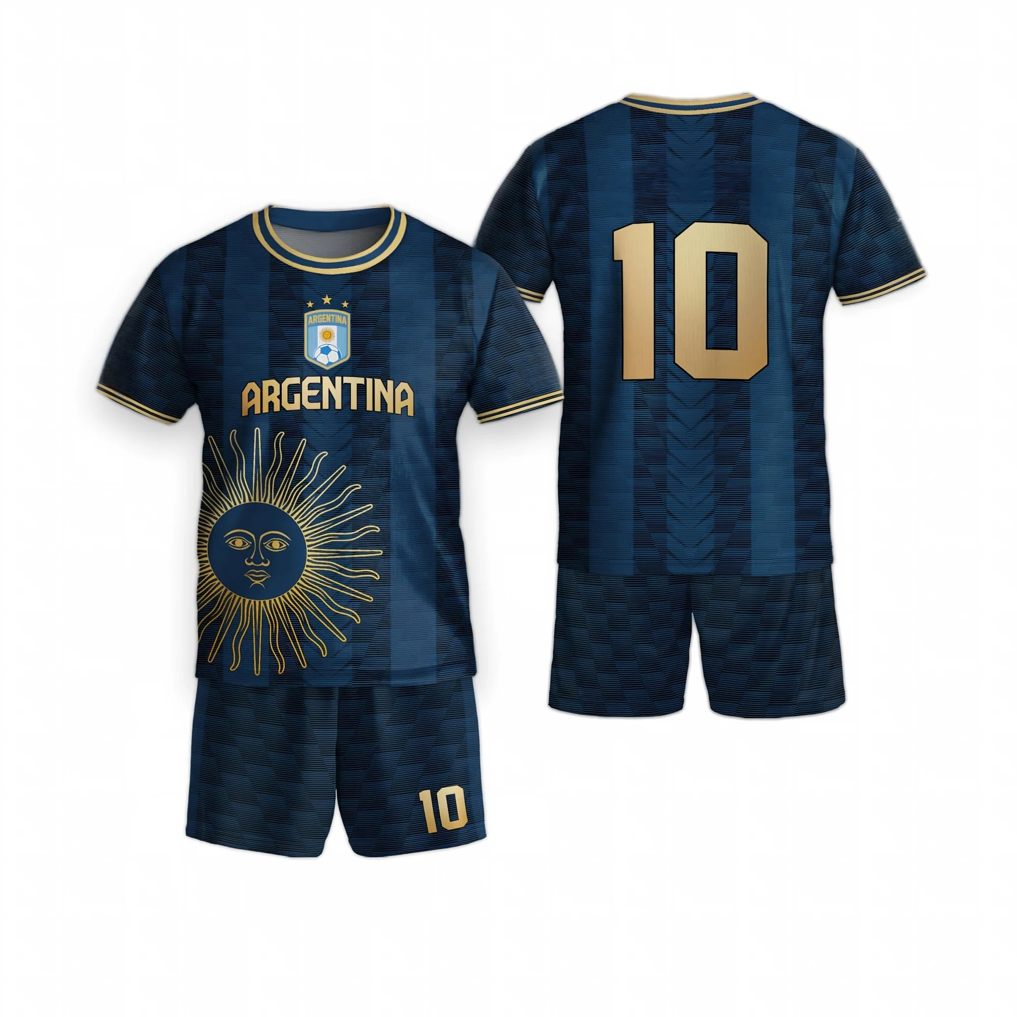 Maillot de sport argentin 2627 à séchage rapide, respirant et adapté aux activités sportives familiales, aux sports de ballon et au style urbain.