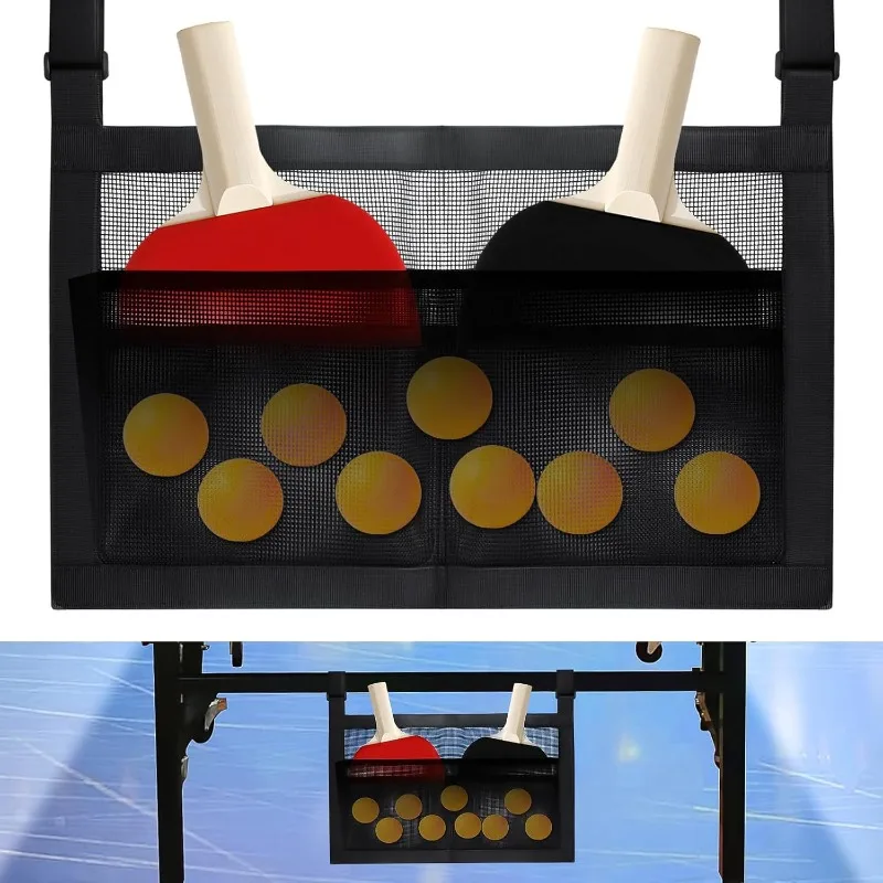 Table Tennis Sports Equipment Storage Bag, Table Tennis Racket Storage Suspension, Storage Net Portable