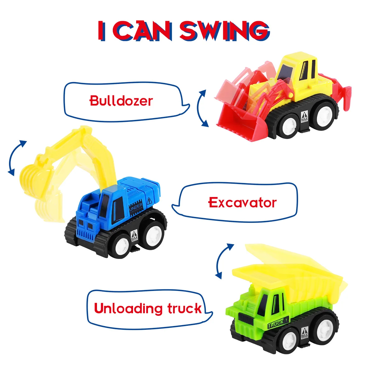 장난감 차량 플레이세트 풀백 자동차 장난감 풀백 트럭 자동차 오프로드 -