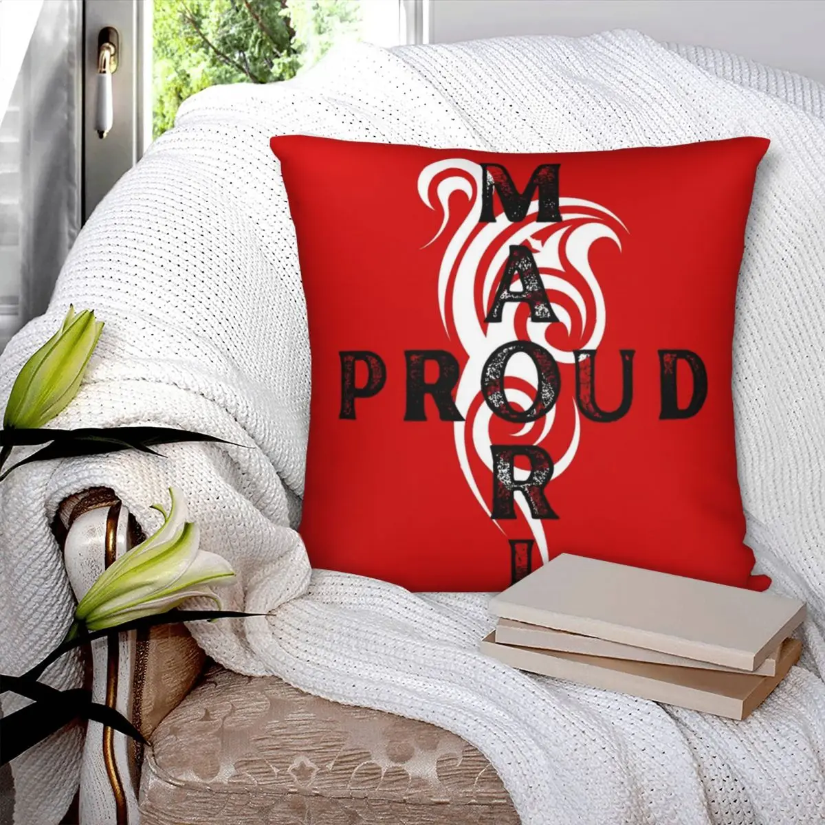 Proud Maori Tribal Square Pillowcase Polyester Pillow Cover Velvet Cushion Decor Comfort Throw Pillow For Home Living Room