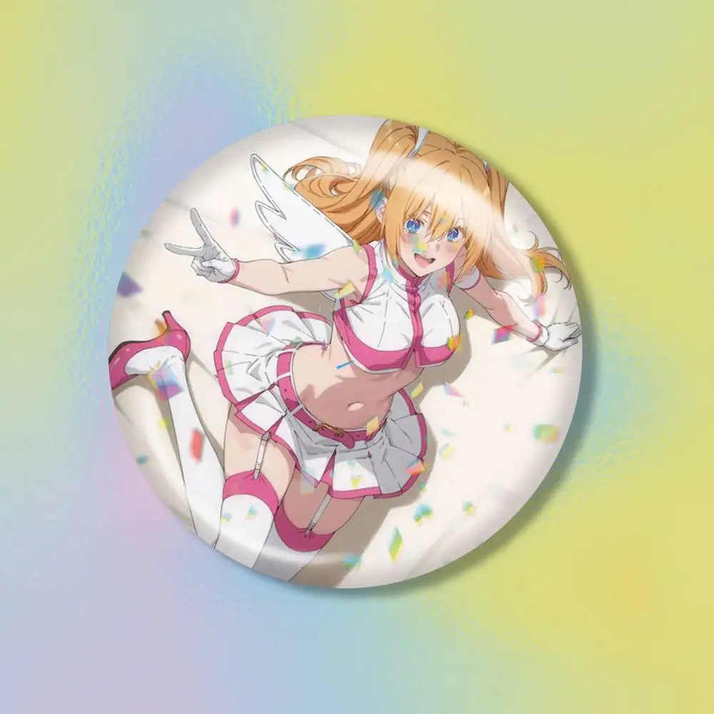 Dimensional seduction Amano Ririsa   Brooch Metal Decorative Brooch Pins for Backpack Clothes Jacket Accessories,Souvenir.