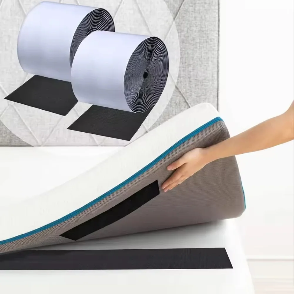 1pc 1/2/3meters Self Adhesive Fastener Tape Hook and Loop Strips with Sticky Back for Couch Cushion DIY Craft Home Wall Hanging