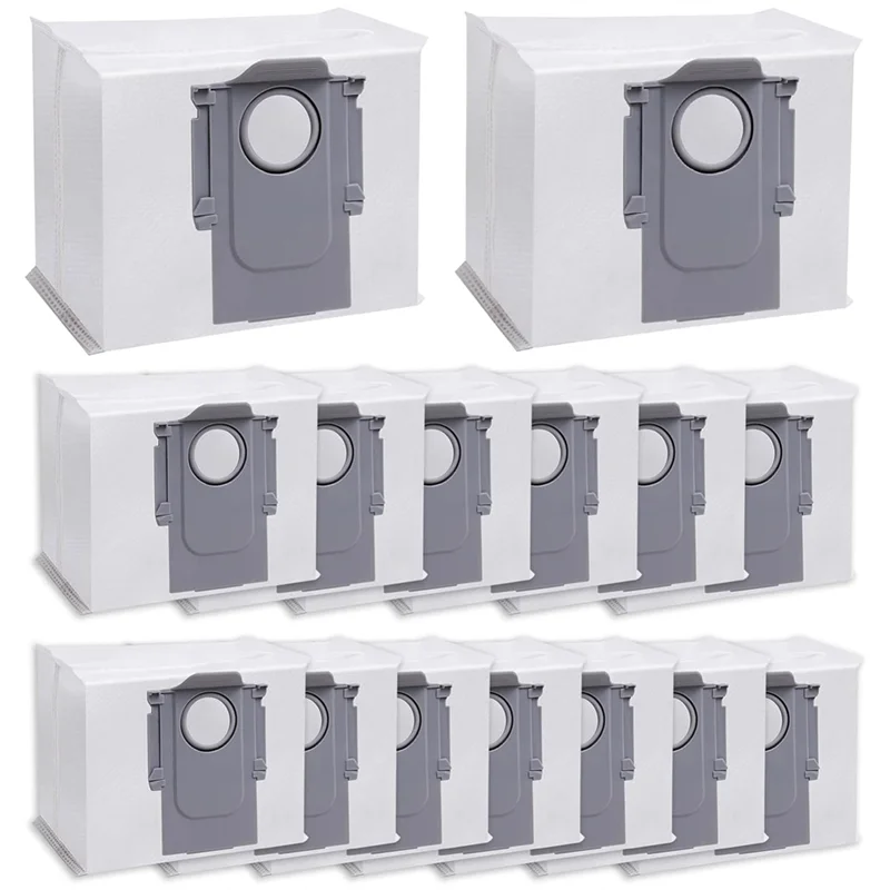 ABBK-15 Pcs Dust Bags For Roborock S8+/ S8 Pro Ultra / S7 Maxv Ultra / S7 Pro Ultra / Q7+ / Q7 Max+ / Q5+ Vacuum Cleaner Bags