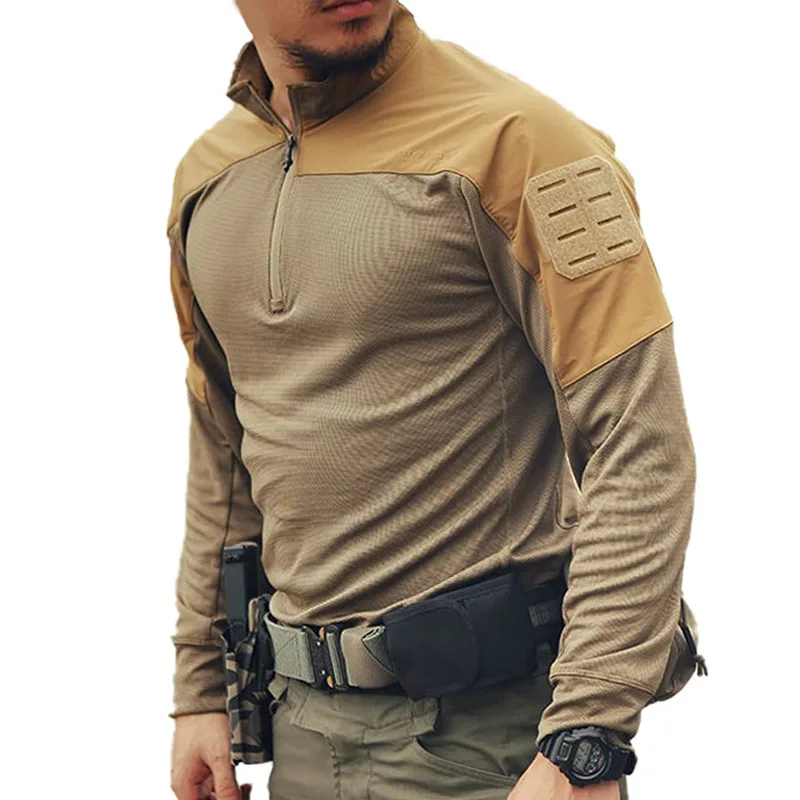 

Outdoor Sportswear Men Spring Autumn Breathable Training Tracksuit Sweatshirt Suit Top