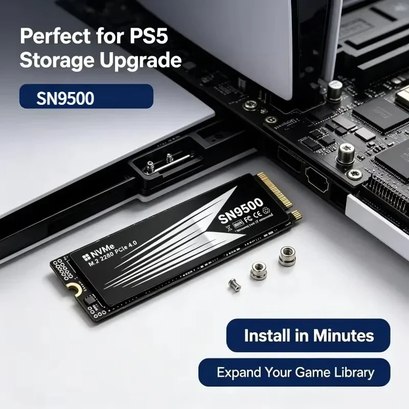 SN9500 High Speed Internal Solid State Drive 3500MB/s PCIe 4.0 Gaming Drive Works for Laptop PC Hard Disk